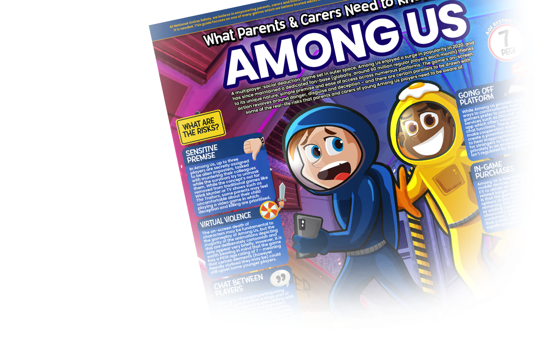 National Online Safety on X: Don't be an imposter🚀👽 Get to know the  online multiplayer survival game, 'Among Us' this #WakeUpWednesday! From  how to use private lobbies safely to avoiding inappropriate chat