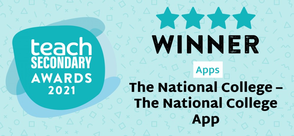 Image of The National College App Wins Teach Secondary Award